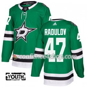 Adidas Maillot de Hockey Dallas Stars Alexander Radulov 47 2017-2018 Kelly Vert Authentic - Enfant